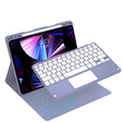 Carcasă + tastatură iPad 10.2 2021 / 2020 / 2019 / Air 10.5 2019, Leather Pen Slot TouchPad, violet
