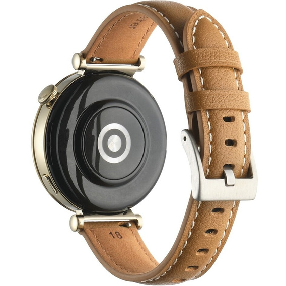 Curea din piele naturală pentru ceasuri cu lățime de prindere de 18 mm