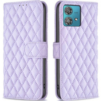 Cu clapetă pentru Motorola Edge 40 Neo, Wallet, BINFEN COLOR, violet