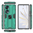 Huse pentru Honor 70 5G, Military kickstand, verde