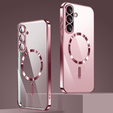 Husă pentru Samsung Galaxy A56, Electro MagSafe, roz rose gold + Sticlă pentru ecran