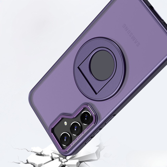 Husă pentru Samsung Galaxy S23 FE, Military Magnet, pentru MagSafe, violet