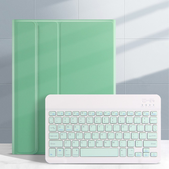 Carcasă + tastatură iPad 10.2 7/8/9 gen 2019/2020/2021, Keyboard Cover Pen Slot, verde