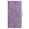 Cu clapetă pentru Samsung Galaxy S23 FE, Butterfly, violet