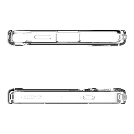 Carcasă MagSafe Spigen pentru Samsung Galaxy S25 Ultra, Ultra Hybrid, transparent / alb + 9H Tempered Glass
