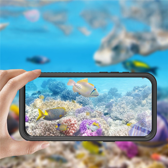 Husă pentru iPhone 17 Pro Max, IP68 rezistentă la apă Redpepper, negru