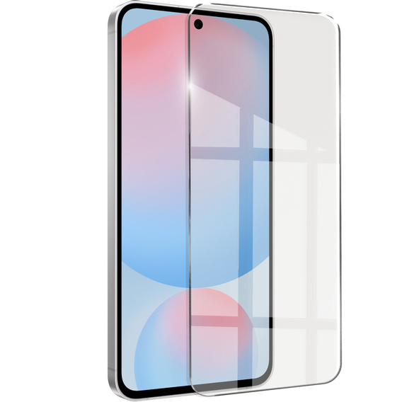 Carcasă MagSafe Spigen pentru Samsung Galaxy S24 FE, Ultra Hybrid, transparent / alb + 9H Tempered Glass
