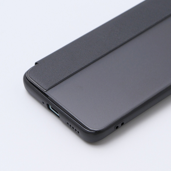 Husă cu clapetă pentru Xiaomi Poco F6 Pro, Side View, negru