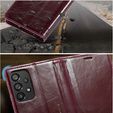 Carcasă flip CASEME pentru Samsung Galaxy A53 5G, Waxy Textured, maroon