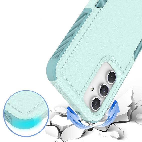 Husa blindată pentru Samsung Galaxy S23 FE, Dual Shockproof, verde