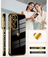 Carcasa pentru Samsung Galaxy A36, Electro heart, negru + sticlă 9H