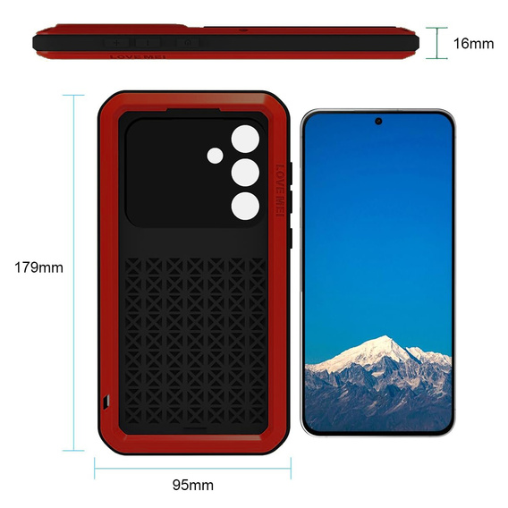 Husă blindată cu sticlă temperată pentru Samsung Galaxy S25 FE