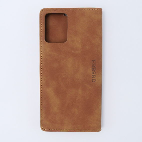 Husă pentru Motorola Moto G13/ G23 4G, ERBORD Vintage, portofel cu clapetă, maro