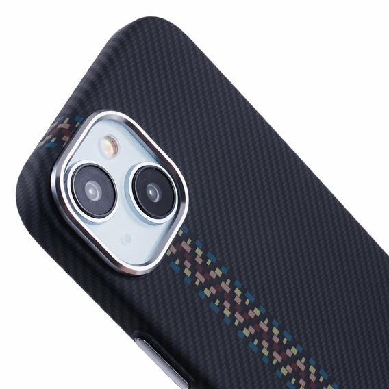 Carcasa pentru iPhone 13, Carbon Fiber MagSafe, negru