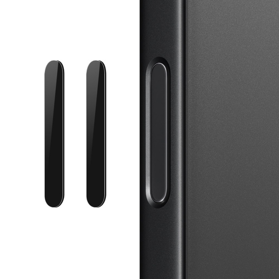 2x NORTHJO cameră de sticlă buton de control pentru iPhone 16 / 16 Plus / 16 Pro / 16 Pro Max, negru