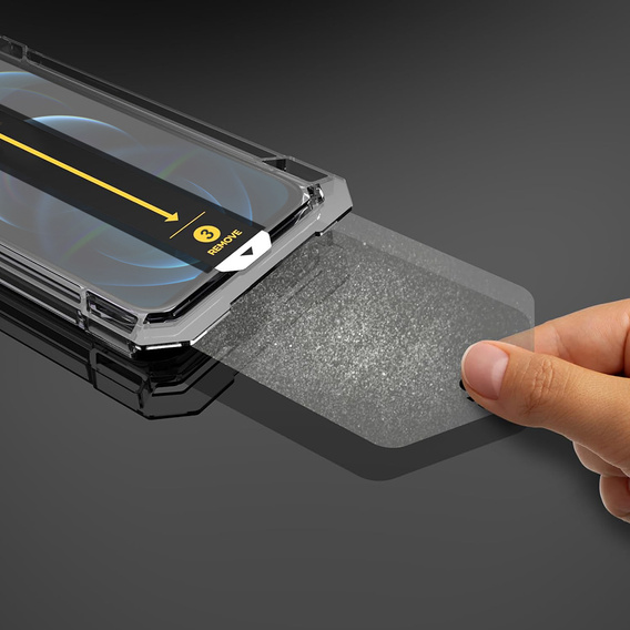 2x Sticlă temperată pentru iPhone 12 Pro Max, ERBORD Easy App Full Screen Protector