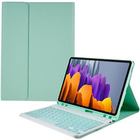 Carcasă + tastatură Samsung Galaxy Tab S7 T870/T875 / S8, Pen Slot, verde