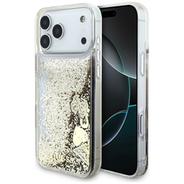 Husă GUESS Liq. Glitter 4 Charms pentru iPhone 17 Pro