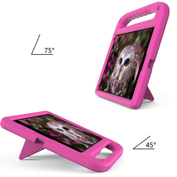 Husă pentru copii pentru iPad 10.2 2021 / 2020 / 2019, cu mâner, roz