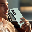 Husă cu clapetă pentru Samsung Z Fold6 5G, Smart View Wallet, verde