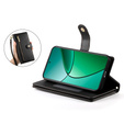 Cu clapetă pentru Realme 14 Pro 5G, Wallet Zipper Pocket, negru