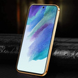Huse pentru Samsung Galaxy S21, Cowhide Leather, verde