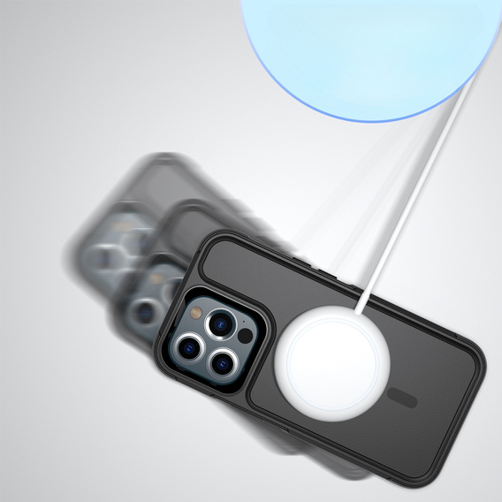 Huse pentru iPhone 15 Pro Max, MagForce MagSafe, negru