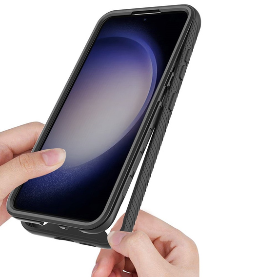 Carcasă pentru Samsung Galaxy A35 5G, Shockproof, cu folie, negru