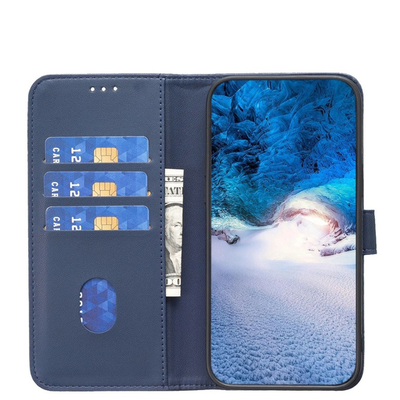 Husa cu clapetă pentru Xiaomi Redmi Note 13 Pro 4G / Xiaomi Redmi Note 14S / Xiaomi Poco M6 Pro 4G, BINFEN Wallet, albastru