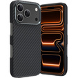 Husă pentru iPhone 17 Pro, fibră de carbon, pentru MagSafe, negru
