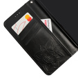 Cu clapetă pentru Realme 11 Pro / 11 Pro +, Butterfly, negru