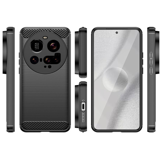 Huse pentru Xiaomi 15 Ultra, Carbon, negru
