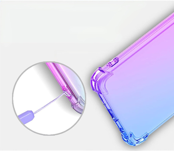 Husa pentru Oppo Find X8 Pro, Gradient Dropproof, Violet / albastru