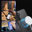Husă pentru Samsung Galaxy S25 FE, pentru MagSafe, ERBORD Matt Case, negru