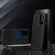 Husă cu clapetă pentru Samsung Galaxy S23 Ultra, Smart View Wallet, negru