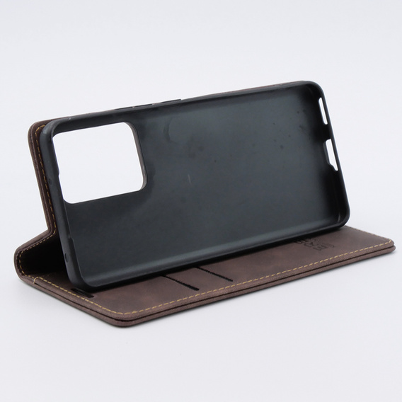 Husă pentru Xiaomi 13 lite, ERBORD Vintage, portofel cu clapetă, cafea