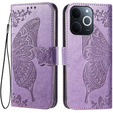 Cu clapetă pentru Realme Note 70T 4G, Butterfly, violet
