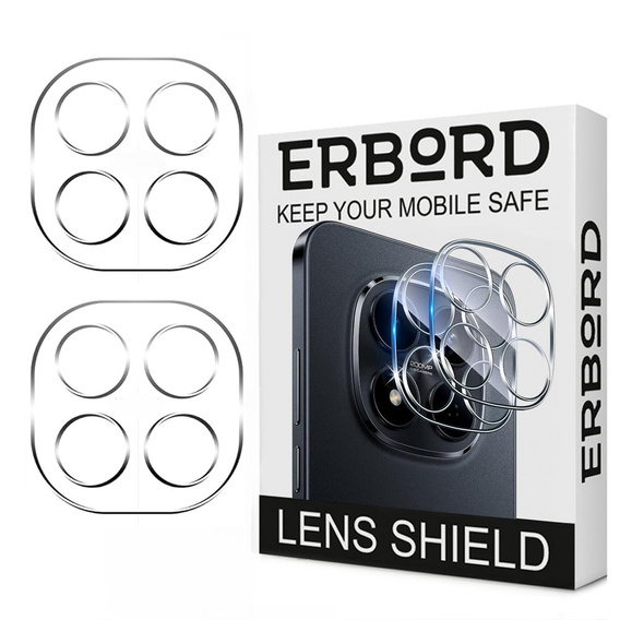 2x Protector de ecran din sticlă temperată ERBORD pentru Xiaomi Redmi Note 15 Pro 4G