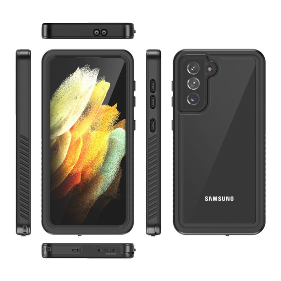 Husă impermeabilă IP68 pentru Samsung Galaxy S21 5G, negru
