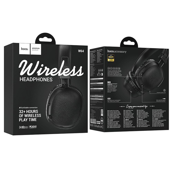 Căști wireless supraauriculare Hoco W64