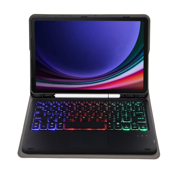 Carcasă + tastatură Samsung Galaxy Tab S9 FE X510 / X516, with touchpad, negru