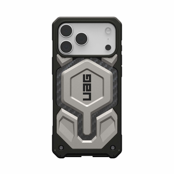 Carcasă Urban Armor Gear pentru iPhone 17 Pro Max, Monarch Pro Kevlar MagSafe, Titan