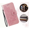 Cu clapetă pentru Xiaomi Redmi 13C / Poco C65, Mandala Flower, roz