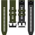 Curea de silicon pentru Garmin Fenix 7 / Forerunner 965 / 955 / 945 / 935, verde / negru