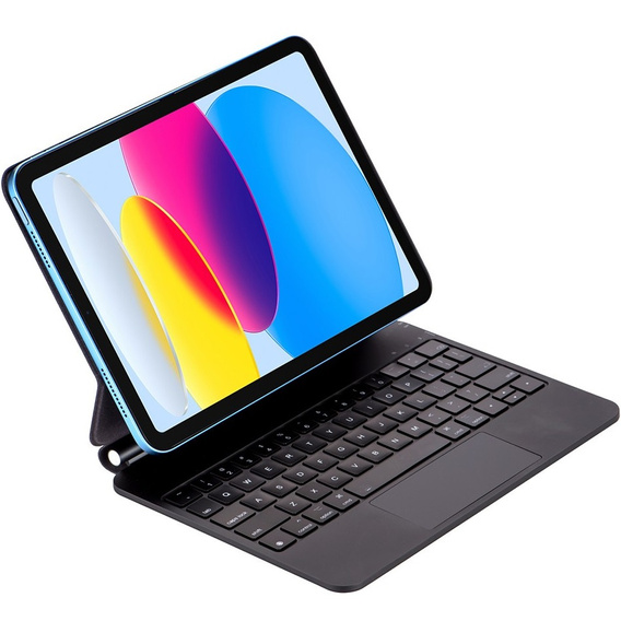 Husă de tastatură pentru iPad 10.9" 2022 (10 gen.), Magnetic Keyboard Touchpad, negru