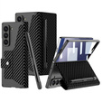 Carcasă portofel cu clapetă negru carbon pentru Samsung Galaxy Z Fold 7 5G
