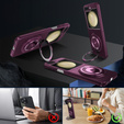 Husă GKK pentru Galaxy Z Flip 5 5G, Colțuri Dropproof MagSafe, transparent / violet
