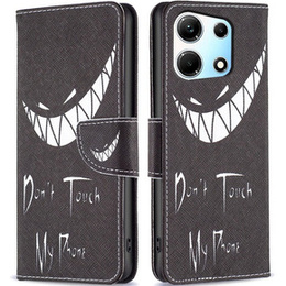 Cu clapetă pentru Infinix Zero 30 5G, Wallet, Don't Touch My Phone, negru