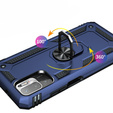 Husă blindată pentru Xiaomi Redmi Note 10 5G, Nox Case Ring, albastru