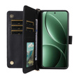 Carcasă cu clapetă pentru Xiaomi Poco F7 Ultra, Crossbody Leather Wallet, negru